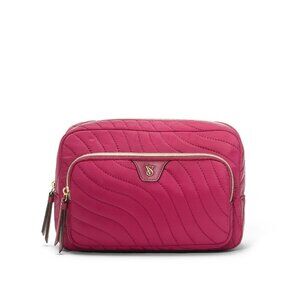 Victoria's Secret Travel Makeup Pouch BURGUNDY - NWT